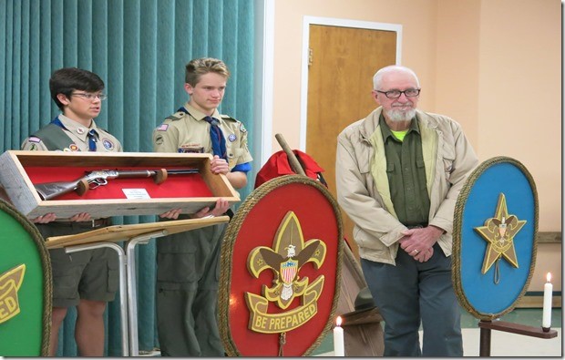 Scout Damon Schneider and Scout Colin Parsons and Jim Parsons
