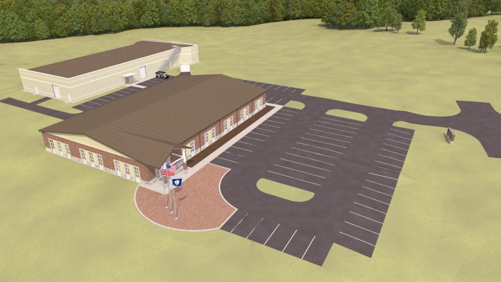 Another view of the “Training Academy” design at the ITFederal site at Royal Phoenix. The ITFederal site is just to the west of the old Avtex Administration Building where the EDA and other offices are now located.