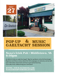 Pop-Up Gaeltacht @ Nana's Irish Pub