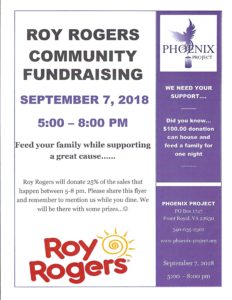 Roy Rogers Community Fundraising @ Roy Rogers
