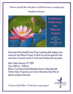 Fundraiser Paint Party for Phoenix Project @ Front Royal United Methodist Church | Fellowship Hall