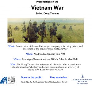 Vietnam War Presentation @ Randolph-Macon Academy