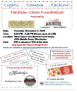 Fashion Show Fundraiser benefitting Boy Scouts @ West Oaks Farm Market Event Venue