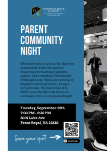 Community Parent Night @ Dominion Ridge Academy