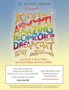 Joseph and the Amazing Technicolor Dreamcoat @ New Hope Bible Church