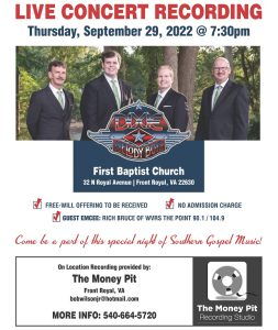 Live Concert Recording - Dixie Melody Boys @ First Baptist Church