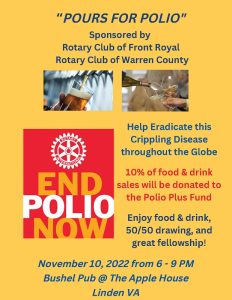 Pours for Polio @ Bushel Pub @ The Apple House