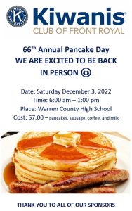 66th Annual Pancake Day @ Warren County High School