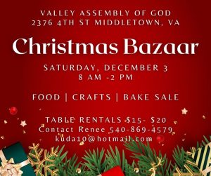 Christmas Bazaar @ Valley Assembly of God Church