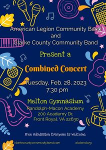Community Bands Concert @ Randolph Macon Academy.