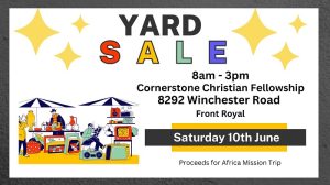 Church Yard Sale @ Cornerstone Christian Fellowship