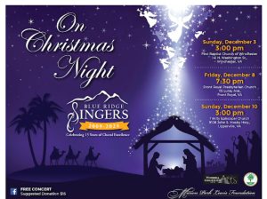 Blue Ridge Singers Christmas Concert Series 2023 @ Front Royal Presbyterian Church