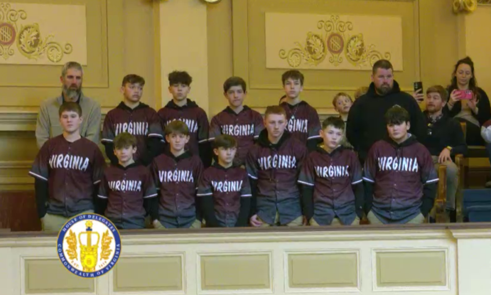 Virginia House of Delegates Honors Front Royal Little League 12U All-Stars as State Champions